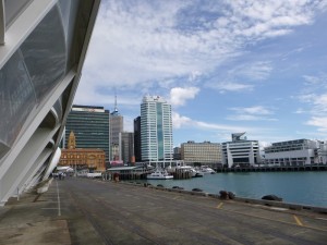 The Cloud und der Hafen von Auckland